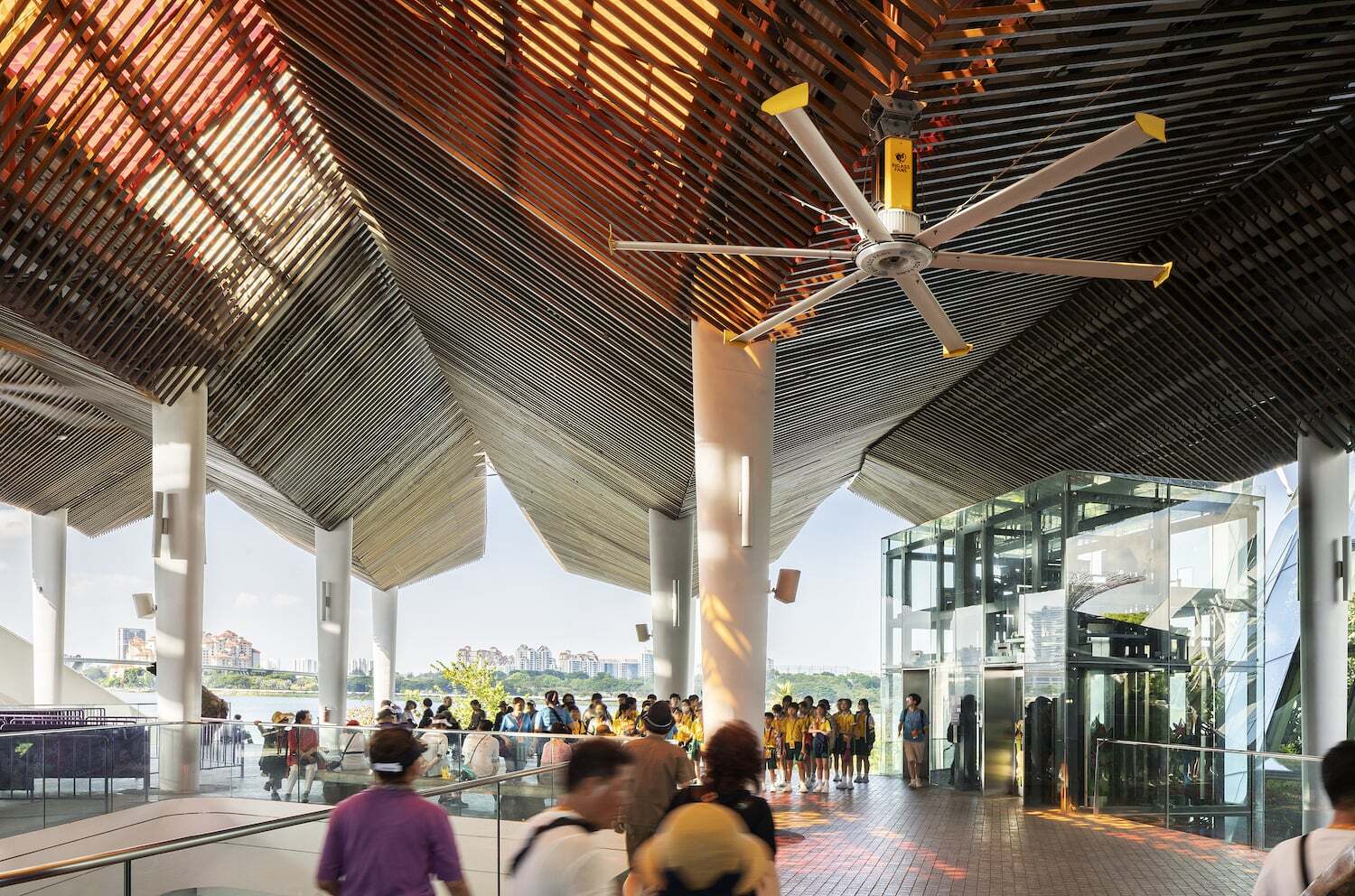 HVLS Fan Installed in a Large Commercial Space