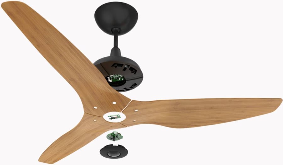 Large Ceiling Fan Featuring its Smart Controls