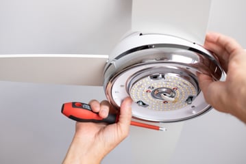How to Safely Change a Ceiling Fan Light Bulb or Fixture